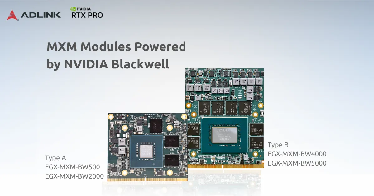 Blackwell Module ADLINK launches MXM Modules Powered by NVIDIA Blackwell— Empowering ...