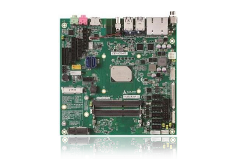 Low Profile Thin Mini ITX Board supporting Intel Atom® or Celeron® or Pentium® Processor for optimised processing and graphics performance.