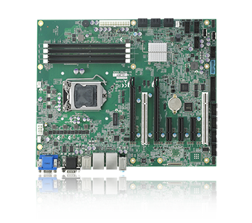 ATX Industrial Motherboard with 6th/7th Intel®Core and i7/i5/i3 and Xeon E3 Processor Options. Ideal for Machine Automation and Vision Systems and Test and Measurement applications