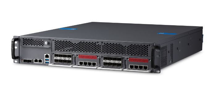 2U 19” Network Appliance for Security applications that require high processing, scalability and I/O